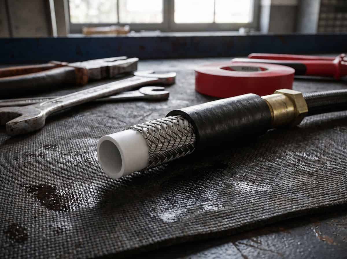 Строение армированного тормозного шланга - канал, стальная оплётка, защита - Custom's Tuning, Тюмень