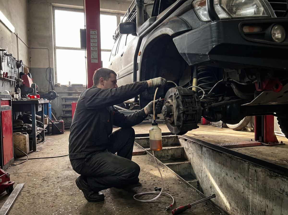 Прокачка тормозов после установки армированного шланга на внедорожник - Custom's Tuning, Тюмень