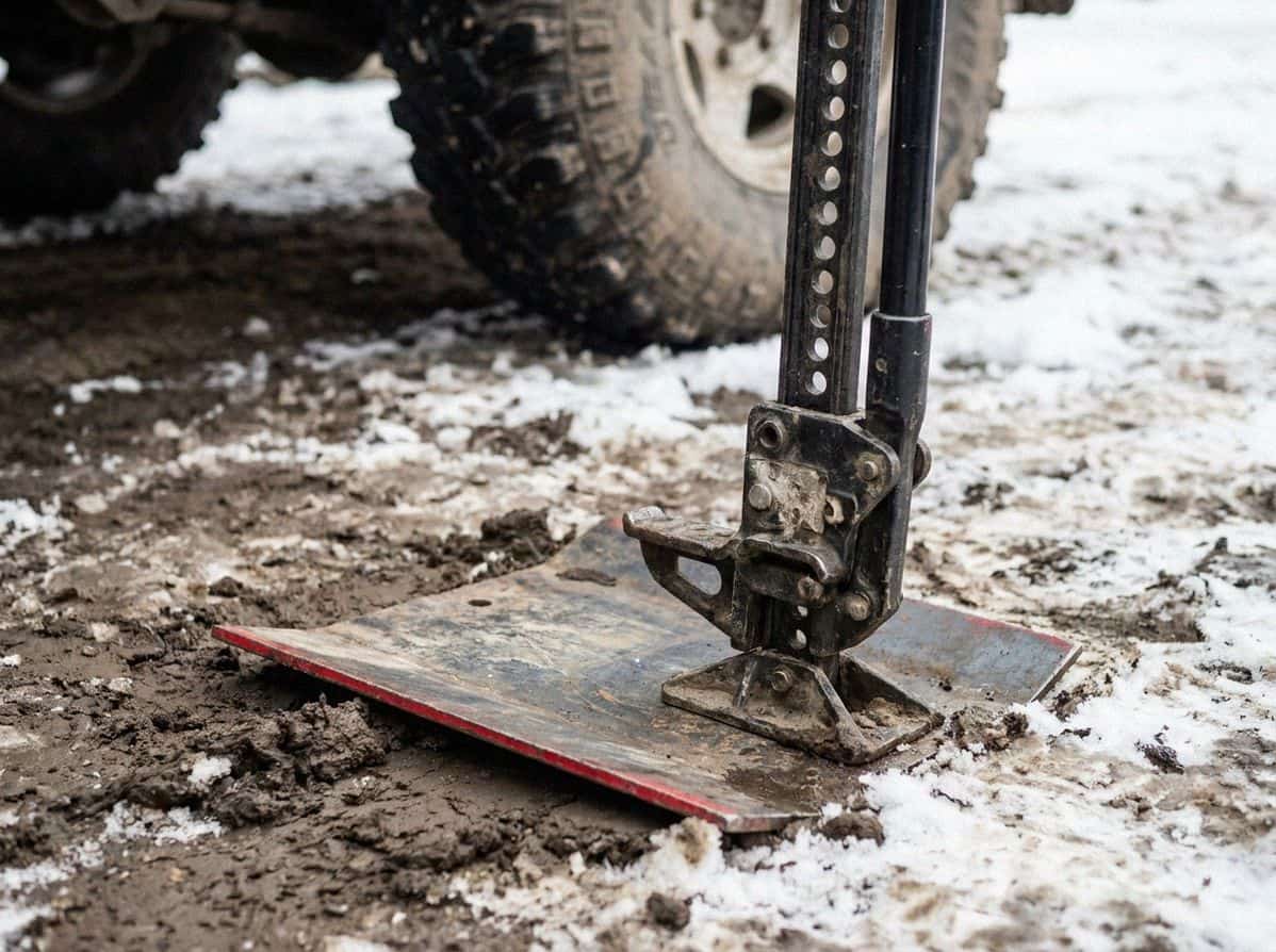 Подставка Base под ножкой реечного домкрата на мягком грунте и снегу — Custom's Tuning, Тюмень