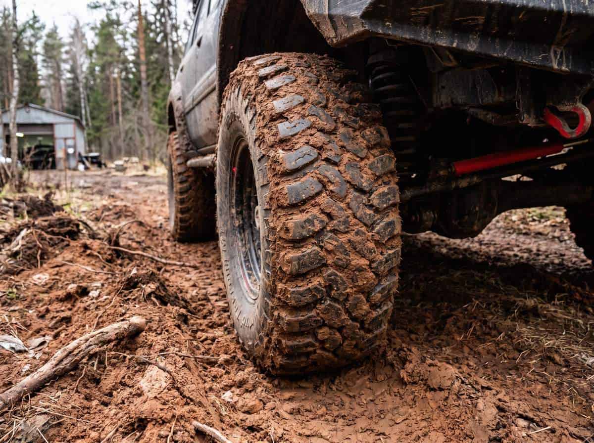 Грязевой протектор MT на внедорожнике после глиняной колеи — Custom's Tuning, Тюмень