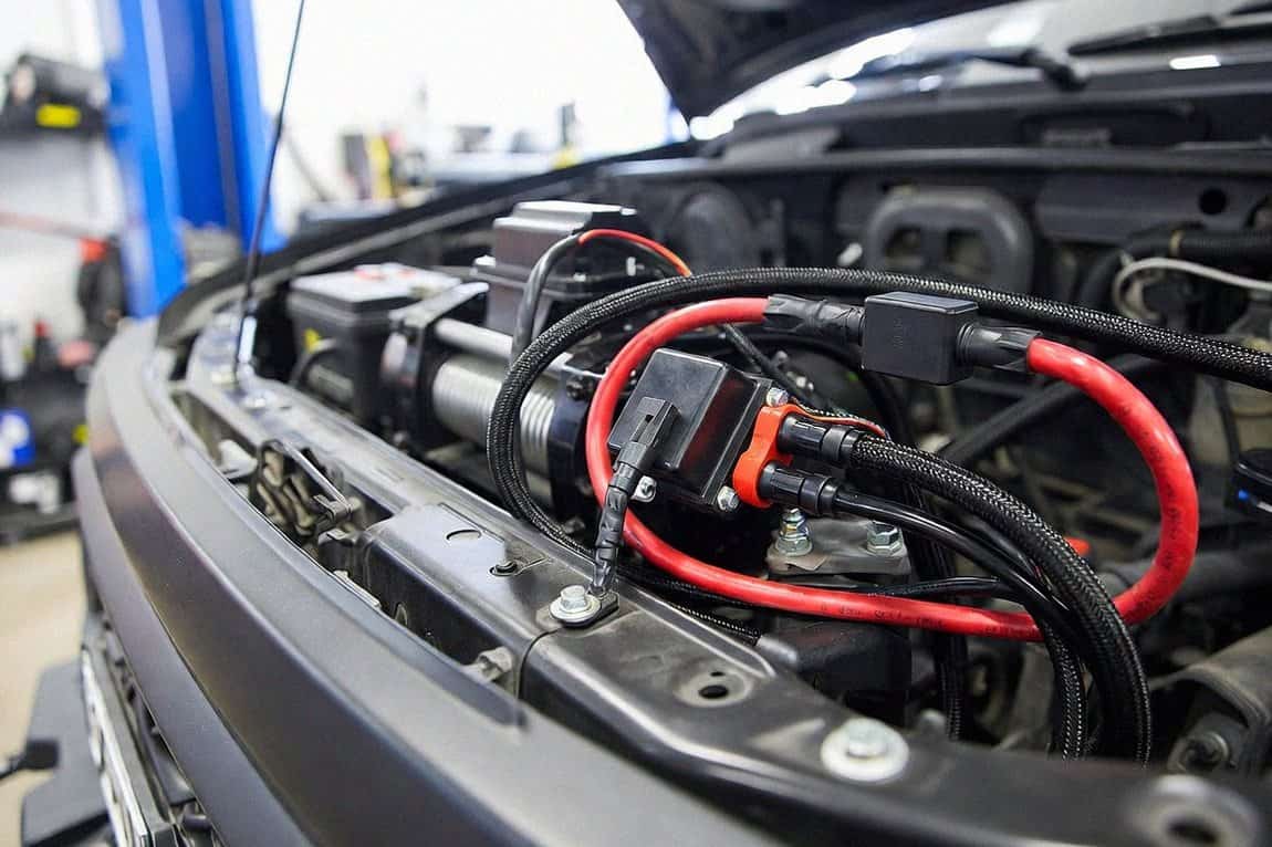 Подключение лебёдки УАЗ к АКБ через реле и предохранитель — Custom's Tuning, Тюмень