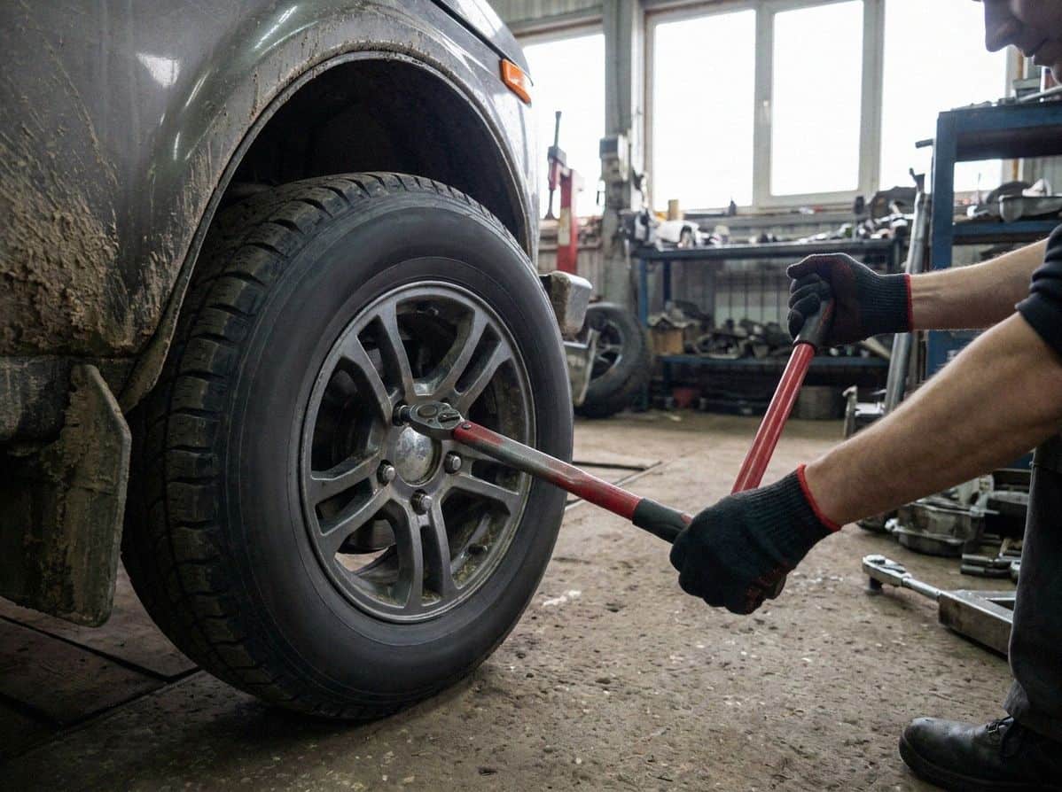 Протяжка гайки литого диска моментным ключом — Custom's Tuning, Тюмень