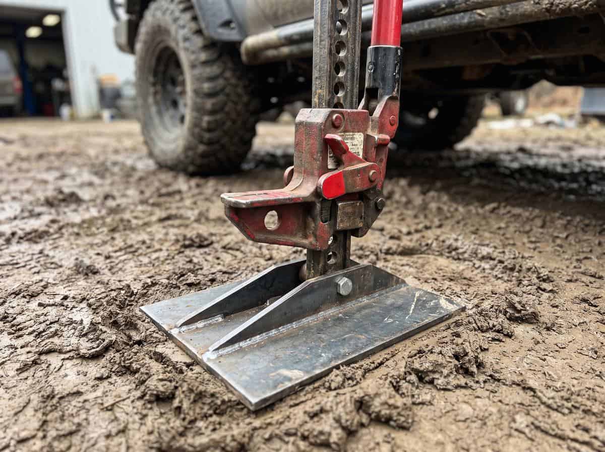 Подставка Base под ножкой реечного домкрата на мягком грунте - Custom's Tuning, Тюмень