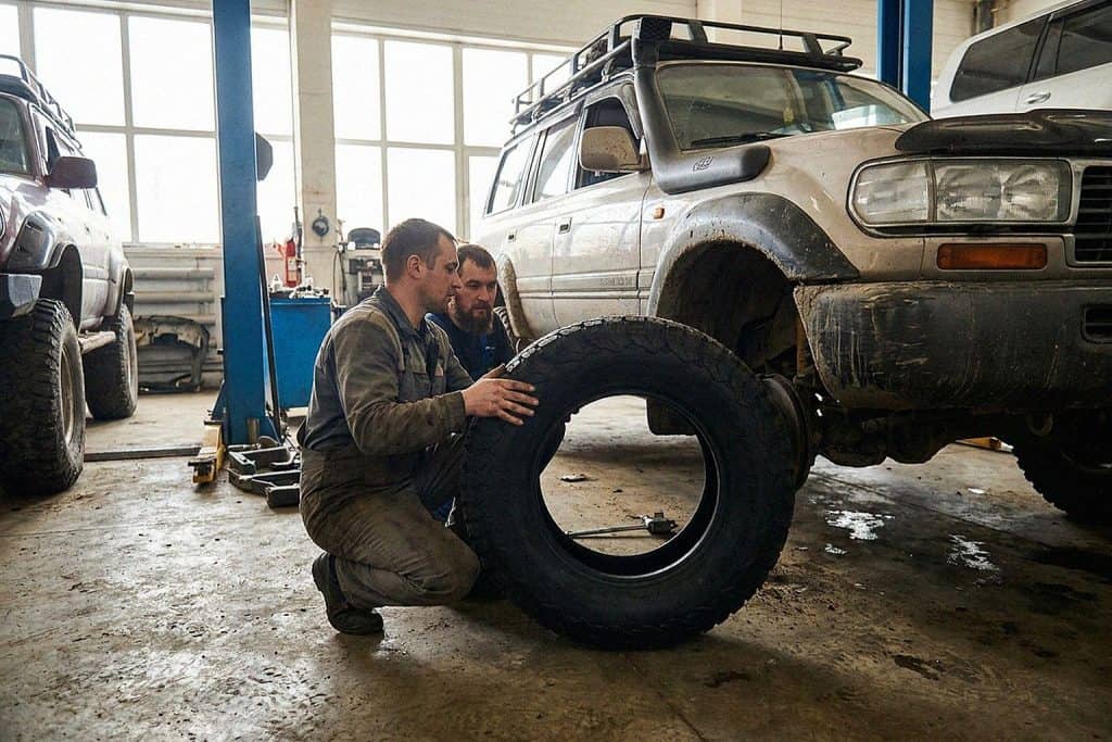 Подбор шин Maxxis RAZR у внедорожника в мастерской — Custom's Tuning, Тюмень