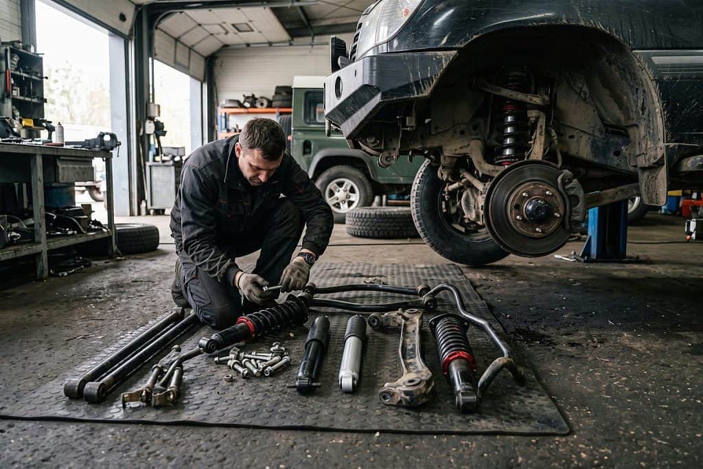 Pajero Sport 3 в мастерской до замены задней подвески — Custom's Tuning, Тюмень