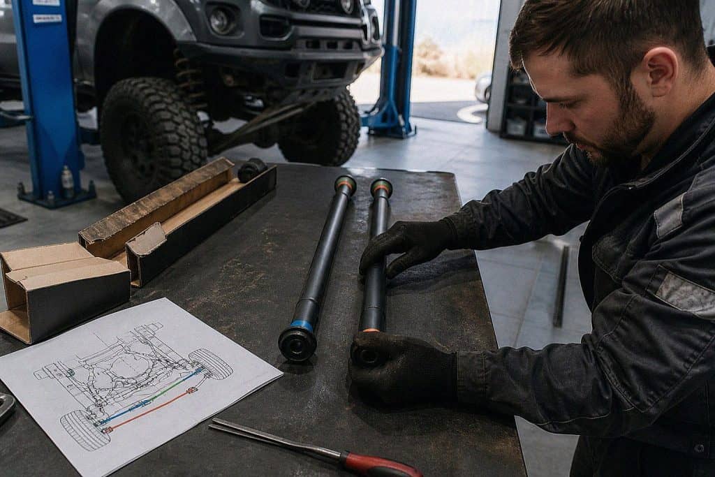 Проверка левого и правого торсионов перед установкой в мастерской — Custom's Tuning, Тюмень