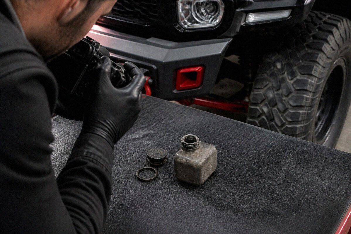 Осмотр горловины экспедиционной канистры и старой крышки перед заказом — Custom's Tuning, Тюмень