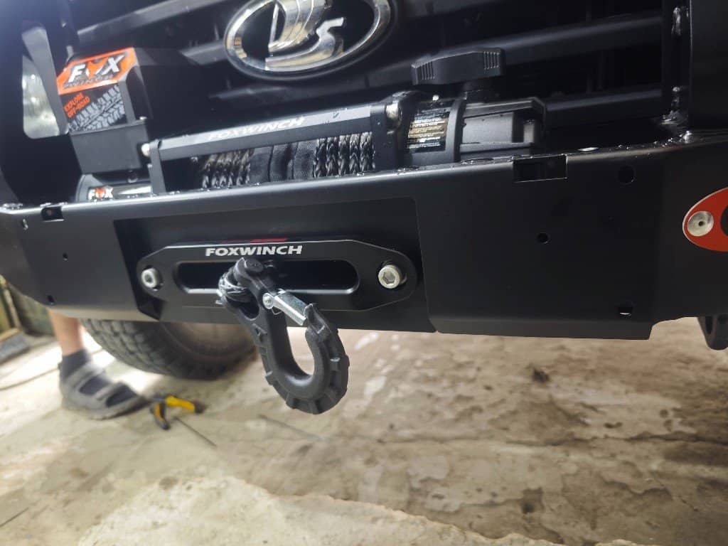 Лебёдка FOX в бампере OJeep на Ниве — Custom's Tuning, Тюмень