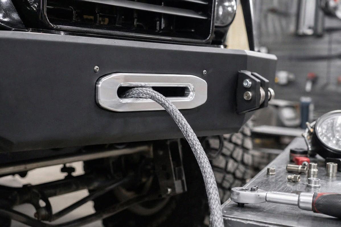Проверка клюза и угла входа синтетического троса перед выездом — Custom's Tuning, Тюмень