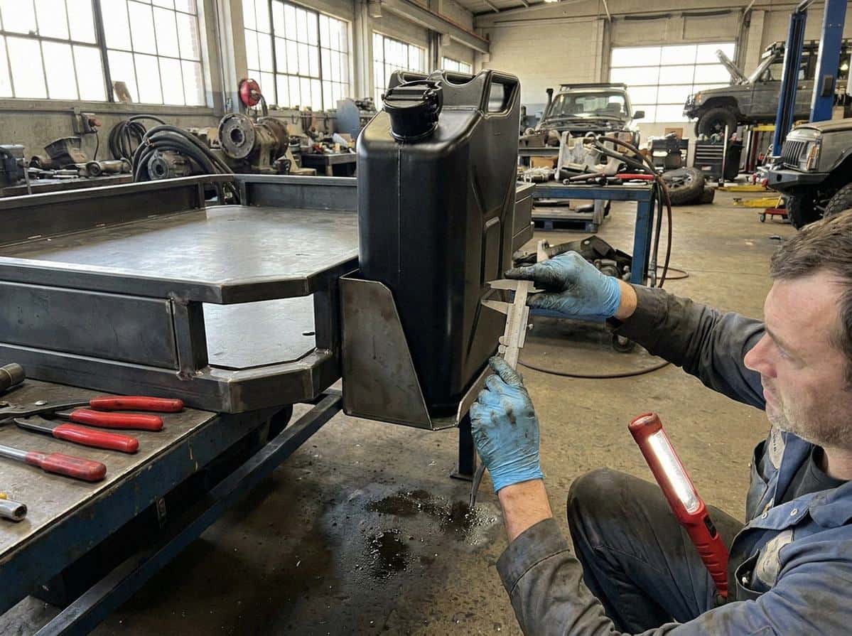 Проверка бокового кронштейна канистры на грузовой площадке 4×4 — Custom's Tuning, Тюмень