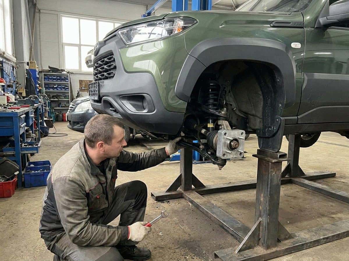 Передняя двухрычажная подвеска Lada Niva Travel с приводом и проставкой шаровой опоры — Custom's Tuning, Тюмень