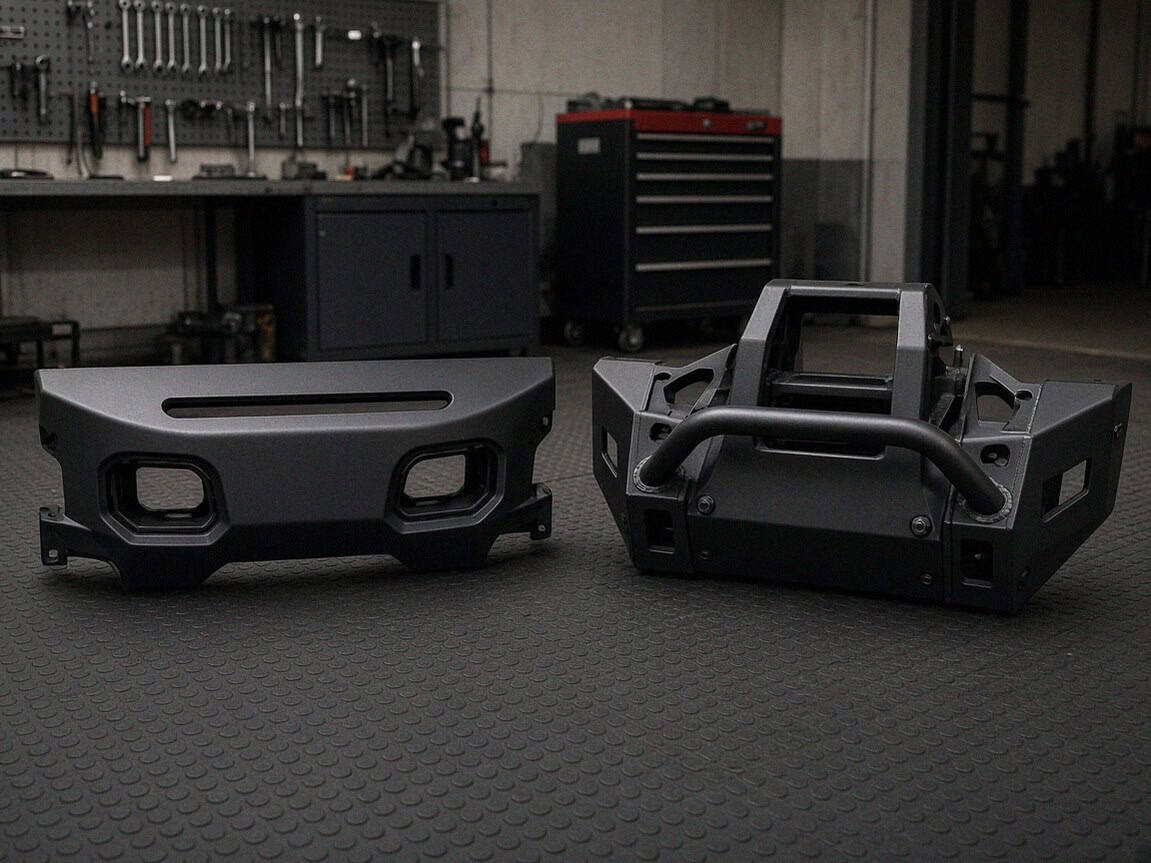 Сравнение передних силовых бамперов OJ линеек Туризм и Трофи для Нивы — Custom's Tuning, Тюмень