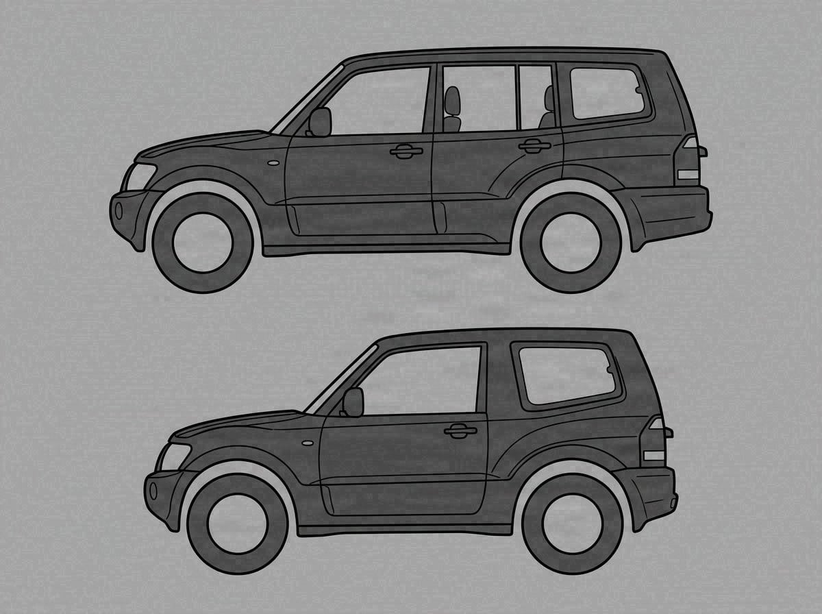 Пятидверный и трёхдверный Pajero III (NM/NP): длинная и короткая база — Custom's Tuning, Тюмень