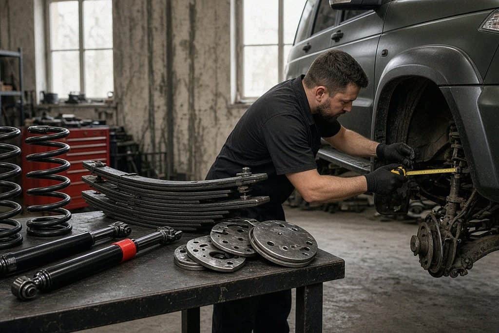 Комплект лифта подвески УАЗ Патриот и амортизаторы в мастерской — Custom's Tuning, Тюмень