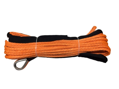 Трос для лебедки синтетический 10мм*28 метров, оранжевый
