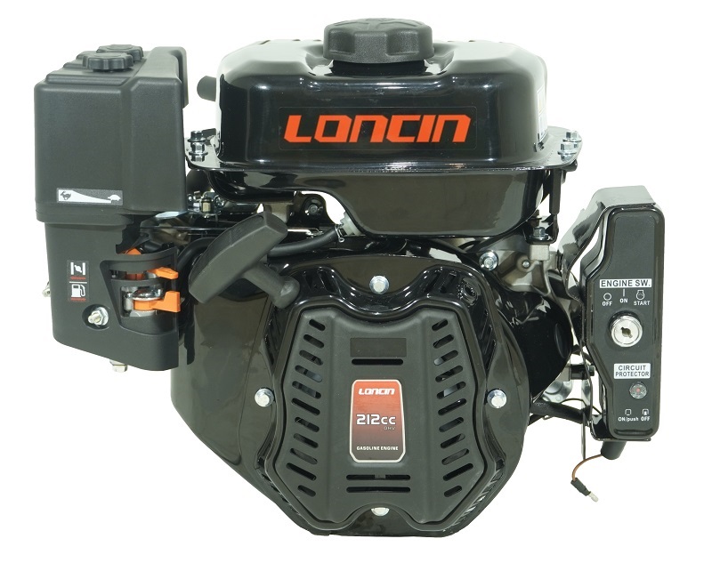 Двигатель Loncin LC170FA 7лс, катушка 5 Ампер, запуск Электрический и ручной старт