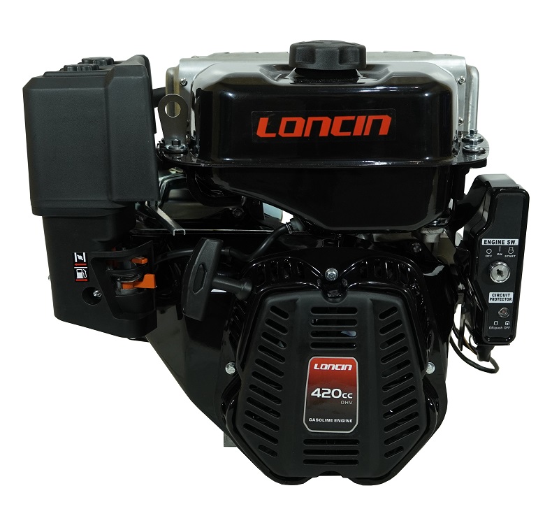 Двигатель Loncin LC190FA 15лс, катушка Отсутствует, запуск Электрический и ручной старт