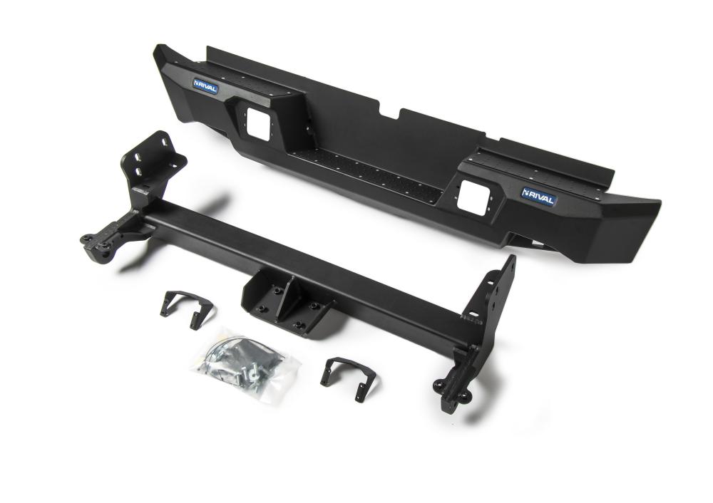 Бампер силовой задний AL (черный) Isuzu D-MAX