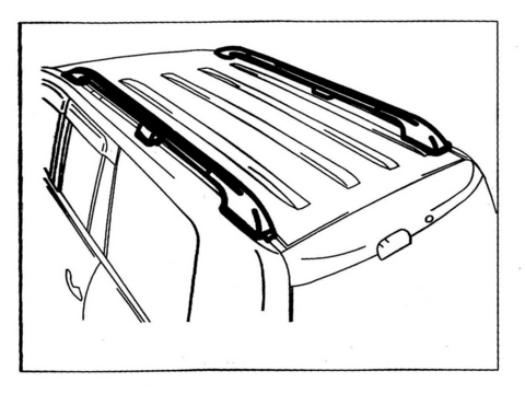 Алюминиевые рейлинги HD08-200D009 на крышу для Toyota Land Cruiser 200 (2007-2015г.в.)