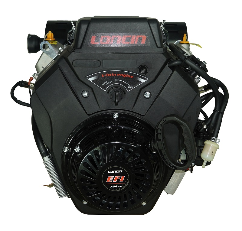 Двигатель Loncin LC2V80FD-EFI 30лс, катушка 20 Ампер, запуск Электрический и ручной старт