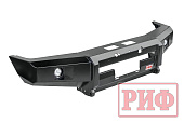 Бампер РИФ передний Toyota Land Cruiser 76/78/79 2007-2024 c доп. фарами, под лебедку и расширители