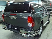 Кунг стальной для Toyota Hilux REVO (2015+) TL1 сдвижные форточки на боковых окнах