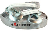 Стропа динамическая 4X4SPORT 4,6т с крюками