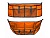 Сумка-органайзер Tplus 700х250х150 мм (оранжевая)